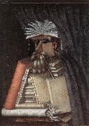 ARCIMBOLDO, Giuseppe The Librarian jj oil on canvas